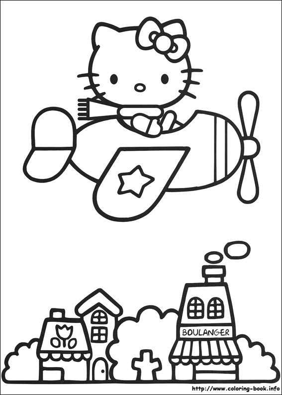 Hello Kitty coloring picture